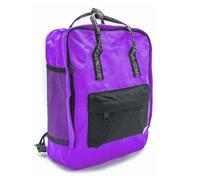 SCATTO ENERGIA CREATIVA | Zaino Columbus Compatto 10L - 28×12×35 cm - Tasche Frontale e Laterali - Con Cerniera - Ideale come Bagaglio a Mano per Viaggi e Quotidiano (Viola)