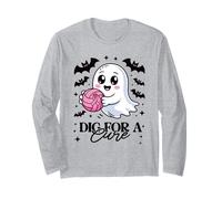 Scava per una cura Pallavolo Halloween Cancro al seno Maglia a Manica