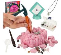 Scavi di gemme - set scientifico per bambini con minerali