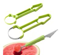 Scavino per Anguria a Doppia Testa - Utensile a Doppia Estremità per Snocciolare | Attrezza per Togliere il Cuore alla Frutta | Per cucina ristorante kiwi fragola mango melone kiwi