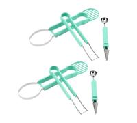 Scavino Per Meloni Con Manico Ergonomico Taglierina Per Anguria Acciaio Inossidabile a Doppia Testa Utensili Per La Preparazione Della Frutta Scavino Per Frutta Per Feste Per Famiglia