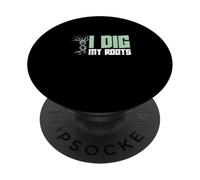 Scavo le mie radici Genealogia Divertente Ricerca parentela Genealogisti PopSockets PopGrip Adesivo