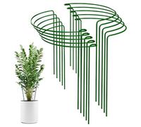 SCBOY 10 pezzi metallo supporto per piante da interno 20x35CM Supporto piante semicircolari Funzione di supporto stabilizzante Adatto per piante in vaso Ortaggi Peonie Rose Ortensie ecc