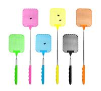 SCBOY 6 Pezzi Paletta Mosch Scacciamosche Misto Colorato scacciamosche In Plastica Allungabile Per Mosche Zanzare E Insetti