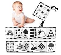 SCBOY Libro Bianco e Nero sensoriale Neonati Libri Neonato 0 3 6 9 12 Mesi Giochi Neonato Lista Nascita Bebè Tummy Time
