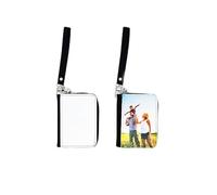 SCCFMM 10 pezzi Sublimazione Vuoto Piccola moneta borsa FAI DA TE Trasferimento di Calore Stampa Portafoglio Donna PU Cuoio Coin Bag titolare della carta di credito Fai da te Artigianato per Regalo