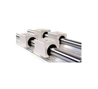 SCDBPZSD Supporto for Guida lineare Professionale SBR10 da 500 mm da 2 Pezzi con Guida lineare SBR10UU da 4 Pezzi Blocco Scorrevole con Cuscinetto in Alluminio Parti CNC