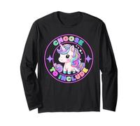 Scegli di includere l'inclusione è importante per la consapevolezza dell'autismo Unicorno Maglia a Manica
