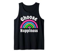 Scegli Felicità Gioia Gentilezza Rainbow Citazioni Positive Canotta