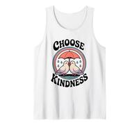 Scegli gentilezza Carino Colombe Amorevoli Retro Uccelli sotto Canotta