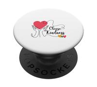 Scegli gentilezza Retro Cuore Positività Sii gentile Motivitivo PopSockets PopGrip Adesivo