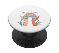 Scegli gentilezza Retro Cuore Positività Sii gentile Motivitivo PopSockets PopGrip Adesivo