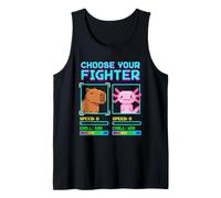 Scegli Il Tuo combattente Capybara Axolotl Pixel Chill Gamer Canotta