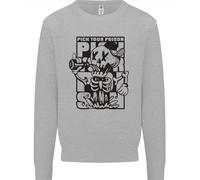 Scegli Il Tuo Veleno Beer Alcohol Skeleton Skull Uomo Sweatshirt Jumper