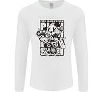 Scegli Il Tuo Veleno Birra Alcol Scheletro Teschio Uomo Manica Lunga T-Shirt