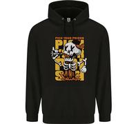 Scegli Il Tuo Veleno Birra Alcol Skull Skeleton Felpa Uomo