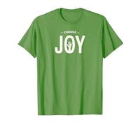 Scegli Joy Inspirational Tipografia Edificante Maglietta, Uomo, Erba, 3XL