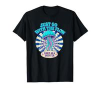 Scegli la Maglietta Flow Retro Jellyfish Ocean Vibes Maglietta