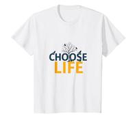 Scegli la Vita: Ispirare la Saggezza della Natura per Chi Cerca la positività Maglietta, Bambini, Bianco, 10 Anni