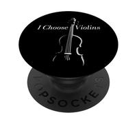 Scegli violini divertente musica classica gioco di parole design PopSockets PopGrip Adesivo