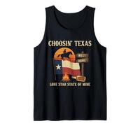 Scegliere Il Texas Shining Star State in Mente Country Cowboy Canotta