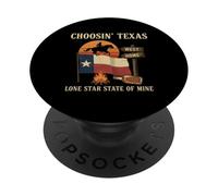 Scegliere il Texas Shining Star State in mente Country Cowboy PopSockets PopGrip Adesivo