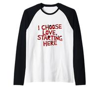Scelgo L'Amore Maglia con Maniche Raglan