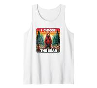 Scelgo l'orso Funny Women's Debate Woods Predators Mom Canotta