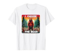 Scelgo l'orso Funny Women's Debate Woods Predators Mom Maglietta