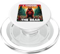 Scelgo l'orso Funny Women's Debate Woods Predators Mom PopSockets PopGrip per MagSafe