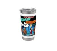 Scelgo Sasquatch Funny Novelty Man or Bear Bicchiere termico in acciaio inox doppia parete