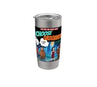 Scelgo Sasquatch Funny Novelty Man or Bear Bicchiere termico in acciaio inox doppia parete