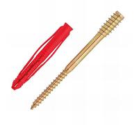 Scell-it - 50 viti a doppia rete per montaggio a distanza speciale con ganci - 6 x 70 mm + tassello in nylon - 8 x 65 mm
