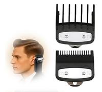 Scelta di accessori per Magic Clip & Tagliacapelli - 2 lunghezze di taglio (1,5 mm e 4,5 mm) per tagliabarba, inserto OneBlade JRL & Gamma Clipper - Set di pettini (2 pezzi, grigio)