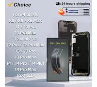 Scelta GX OLED Per iPhone X Display XS MAX XR LCD 11 12 Pro Max 12 Mini 13 Display 14 Plus Touch 14 Pro Max Sostituzione dello schermo