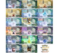 Scelta Il Lucido Level 1 Pokemon 0AV 6IV Starters Let's Go Pikachu Eevee Lgpe
