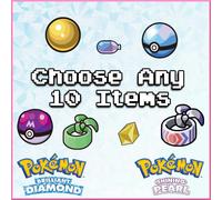 Scelta Qualsiasi 10 Articoli IN Gioco Pokemon Brillante Diamante Perla Bdsp Fast