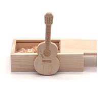 Scelta regalo personalizzata, design classico ed elegante: chiavetta USB a forma di chitarra da 32 GB, per collezionisti e amanti della musica,