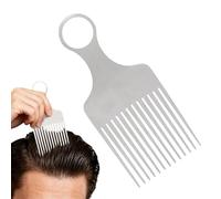Scelte Per Capelli | Preciso In Alluminio - Pettine Ergonomico Antiscivolo -, Scegli In Metallo Uomo Fidanzato Famiglia Ricci | Strumento Professionale Per La Texture Afro, Accessorio Per Lo Styling