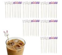 Scelte per Cocktail Pasquali: Toppers per Torta da 100 Pezzi, Decorazioni per Feste, Stuzzicadenti Pasquali per Antipasti | Forniture per Feste per Interni Ed Esterni Cibo Bevande Vacanze Prima