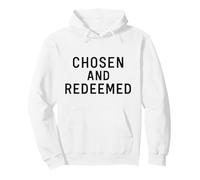 Scelto e redento. Citazione di identità Cristiana. Felpa con Cappuccio