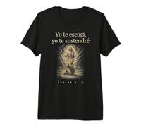 Scelto e sostenuto da Cristo Isaia 41:9 Fede Spagnola Maglietta Premium