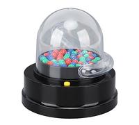 Scema elettrica Lucky Ball Machine Mini Generatore di numeri della lotteria portatile Custodia trasparente per i giochi per feste Eventi Black 166G