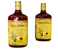 SCEN Amaro Svedese, Ricetta Originale di Maria Treben, 2 x 700 ml | Formato Extra da 700 ml per bottiglia. Prodotto in Italia, 35% vol., con estratti idroalcolici di erbe selezionate.