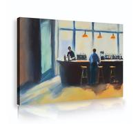 Scena accogliente Tela Arte della parete Stampe della vita notturna Pittura urbana Home Decor Opere d'arte estetiche Murale moderno per vivere Casa Pranzo 70x100cm Innerframe