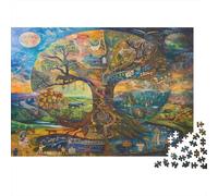 Scena albero di sogno Puzzle 1000 Pezzi In Cartone Pressato, Un Puzzle Per Mindfulness, Ideale Per Hobby Creativo, Idea Regalo Originale 70x50cm/1000pcs