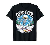Scena Alpina Invernale di Dead Cool Ski Skeleton Maglietta