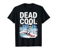 Scena Alpina Invernale di Dead Cool Ski Skeleton Maglietta