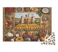 Scena Castello Italiano Rompicapo 1000 Pezzi In cartone Extra Spesso, Un Classico Puzzle A Pezzi Per Pace Interiore, Ideale Per Sfida Personale, Regalo Di Compleanno Originale 70x50cm/1000pcs