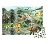 Scena dei dinosauri Rompicapo 1000 Pezzi In Resistente E Durevole, Un Gioco Di Puzzle Per Brain Training Puzzle, Ideale Per Decorazione Casa, Enigma Del Regalo Di Natale 70x50cm/1